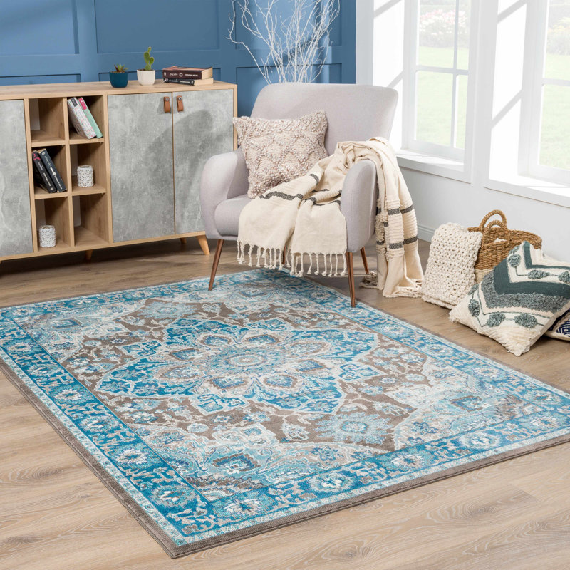 Dunshee Oriental Indoor Rug, Rectangle 7'10" x 10'3"