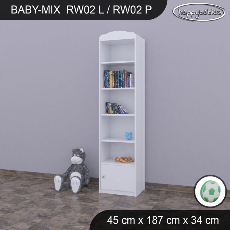 187cm H X 45cm W Kids Cube, White/Green