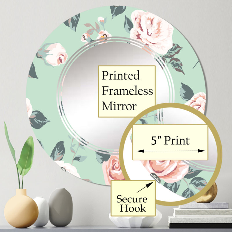 Miroir de salle de bain mural rond, 24 po x 24 po