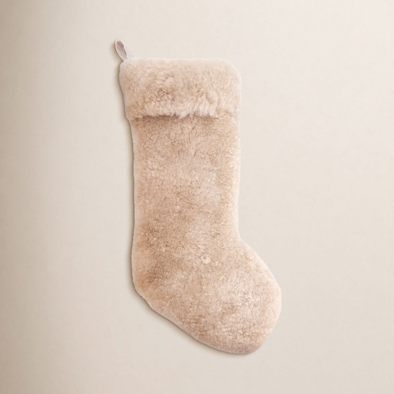 Cozy Delight Lamb Stocking, Ivory