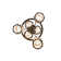 6 - Light Dimmable Geometric Chandelier