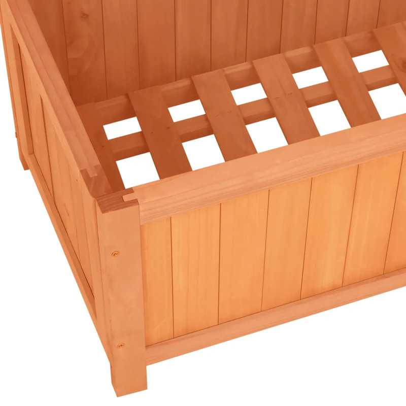Brandermill Garden Trellis Planter 70x30x135 cm Solid Firwood, Brown