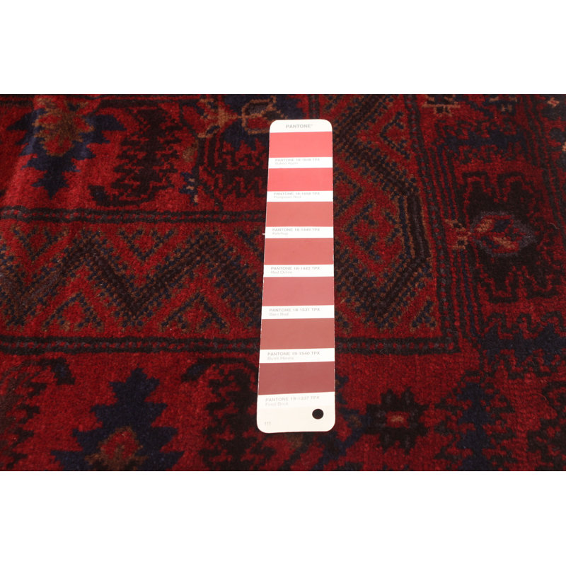 Hedve One-of-a-Kind 6'11" X 9'10" New Age Wool Area Rug in Red