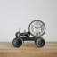 Analog Metal Battery Tabletop Clock Black