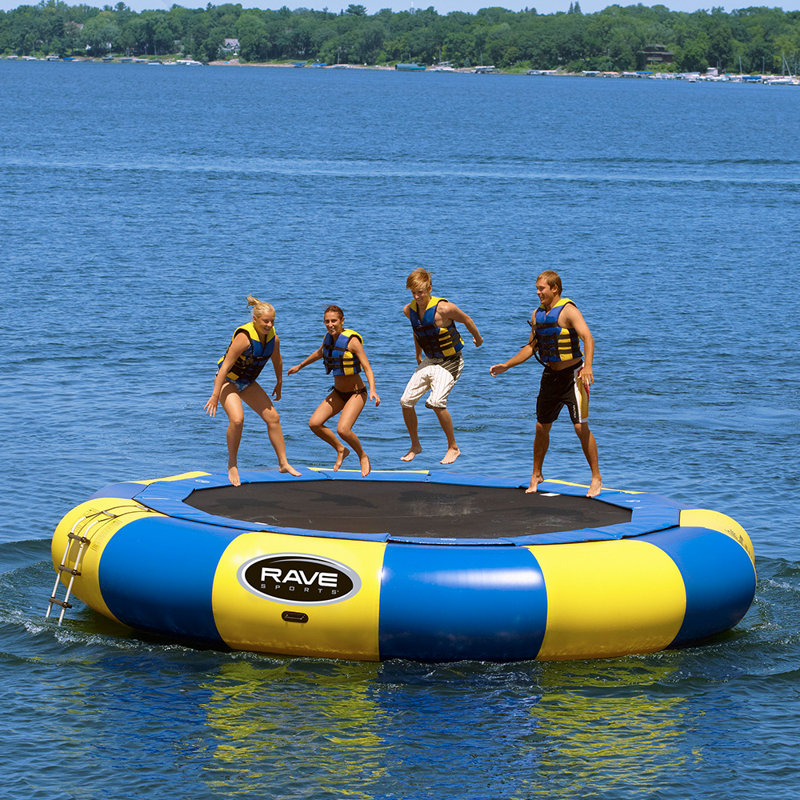 RAVE Sports Aqua Jump Eclipse 200, H 36 po x l 227 po x P 227 po, Bleu/jaune