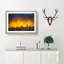 King Penguins & Orange Sunset in Abstract - Picture Frame Graphic Art Print-55767499-55767495