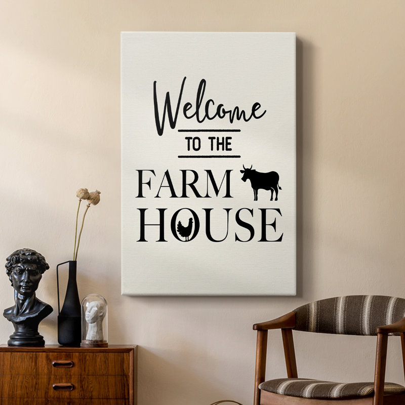 Bienvenue à la ferme - galerie Cavas sur mesure, H 12 po x l 8 po