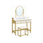 Ensemble coiffeuse avec tabouret et miroir