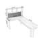Nut-brown L-Shaped Solid Wood writing desk-118331735