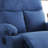 Fabric Motion Recliner  Living Room Relaxation Rich Blue 32 Inch Width With Convenient Cup Holder-773193908
