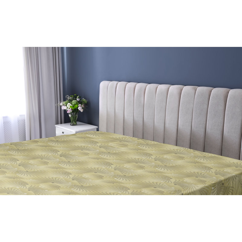 Drap-housse Ambesonne, Vert avocat, vert, brun / géométrique, Drap-housse simple TG