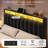  Velvet Upholstered Platform Bed With 4 Storage Drawers, LED Headboard Bed With Charging Station-1901826498