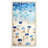 Aerial Beach View White Framed Wall Art
