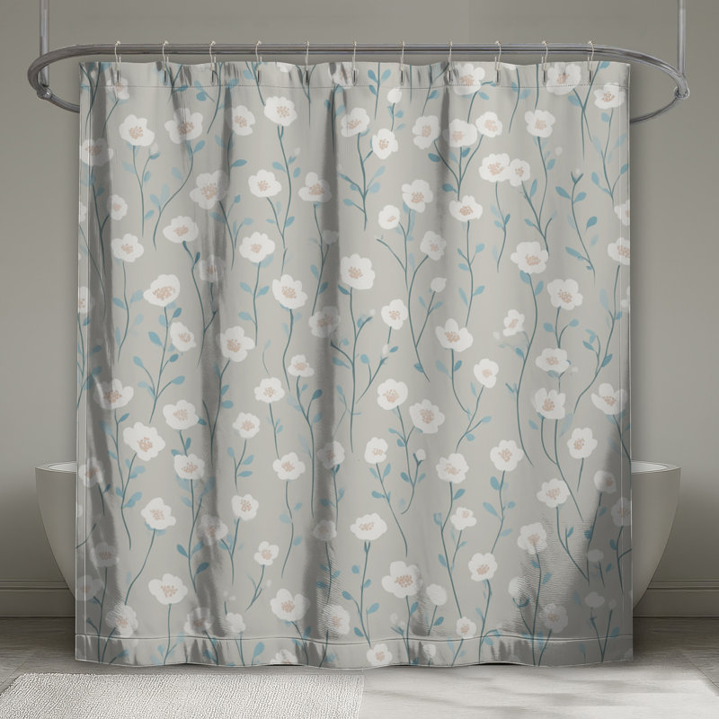 Rideau de douche Floral, L 70 po x H 72 po
