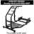 Anman Adjustable Ergonomic PC & Racing Game Chair with Footrest in Black