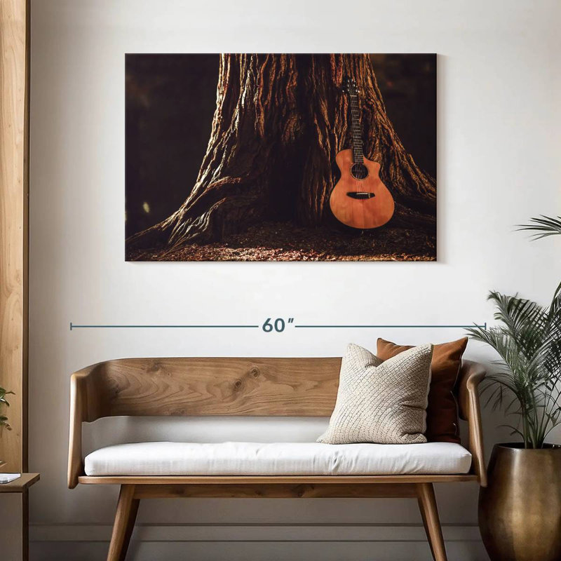Abarca Forest Acoustic Guitar, 30" H x 45" W