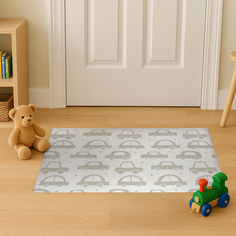 Paillasson Driveway Match, L 60 po x L 84 po, Ivoire/gris anthracite