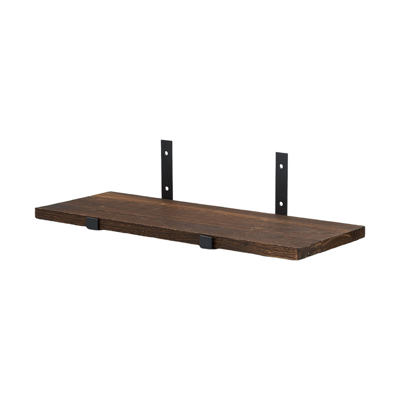 Wood Bracket Shelf, Brown