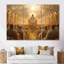 Rose, bleu, Inde, Ganesha III - ensemble d'art mural indien-107192834-107192841