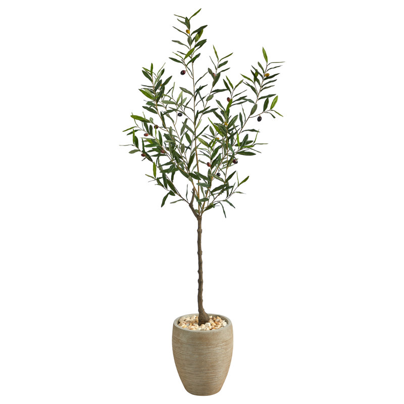 Olive artificielle 66 po en pot