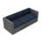 Suffern 89.75'' Wide Rectangle Metal Patio Sofa with Cushions-885422853