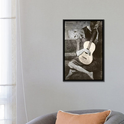 «The Old Guitarist IV», reproduction d'art sur toile tendue