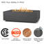 AEGEAN Propane / Natural Gas Outdoor Fire Pit Table-820273393-927486159