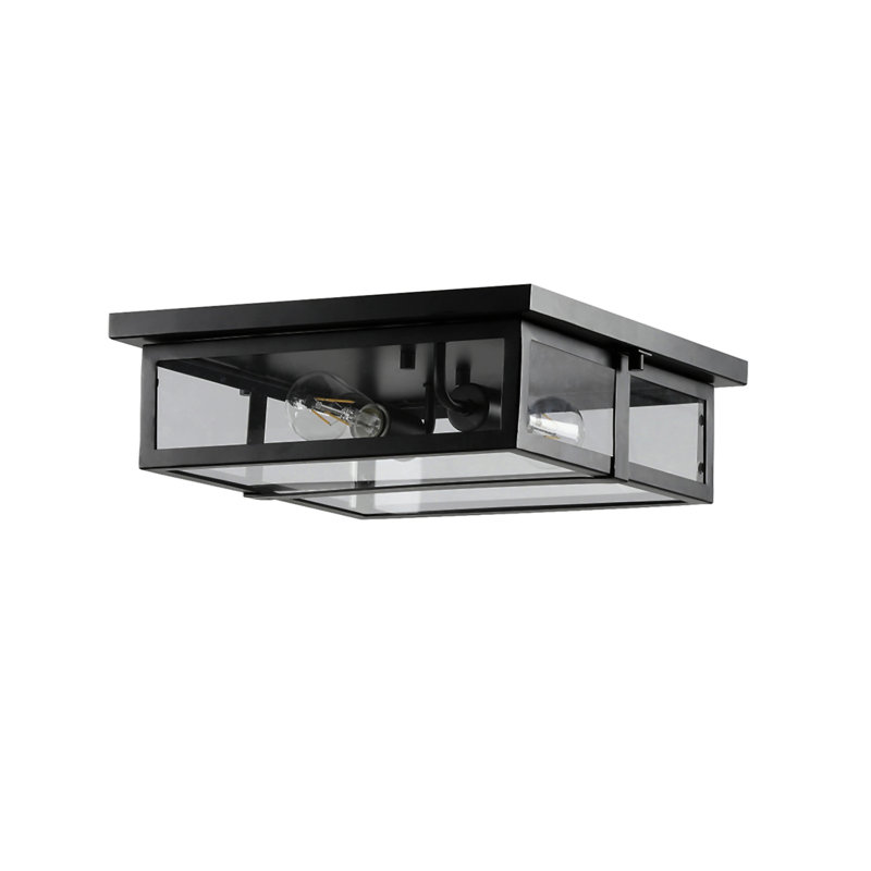 Liam Plafonnier encastré 2 lumières Modern, H 4,5 po x l 13 po x P 15 po