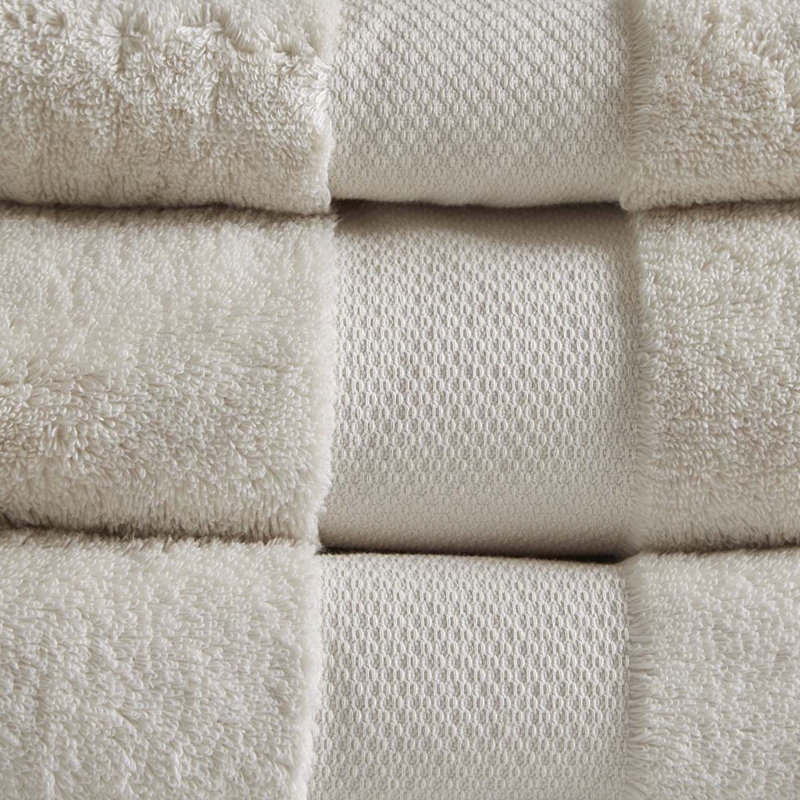Gracie Mills Forrest Splendor  Cotton 6 Piece Towel Set, Natural 623gsm