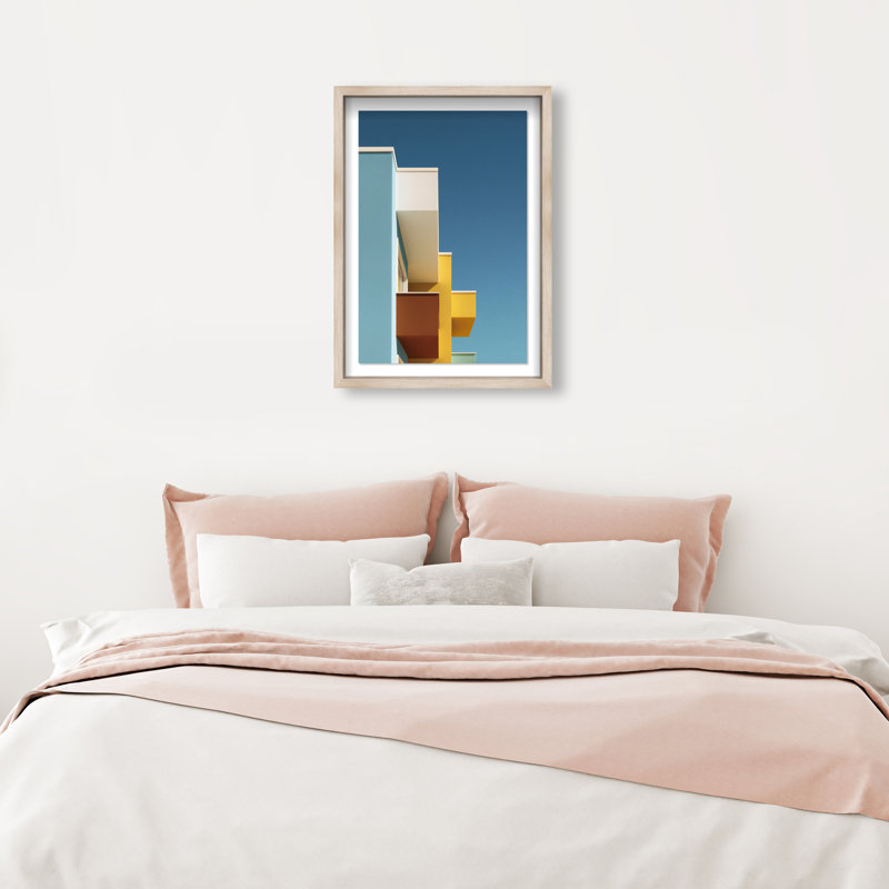 Orthogonal Sky View Print by Oliver Gal, 17.5"H x 25.5"W, Natural Oak Shadowbox