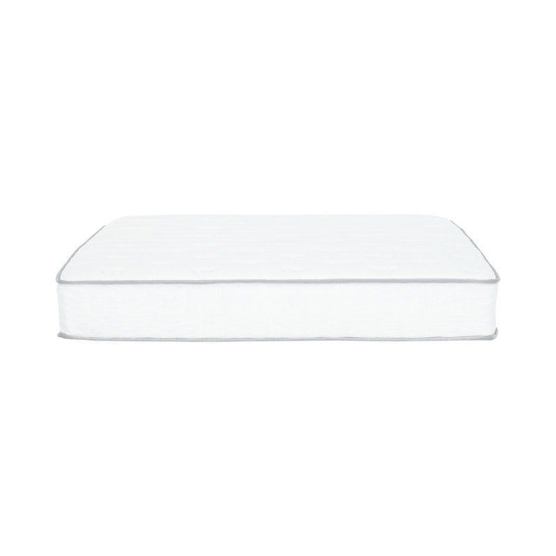 Blanc très grand 9 po Matelas à ressorts ensachés. Couche de mousse pour plus de confort et de soutien. Les ressorts réduisent le mouvement. Housse en tricot doux à base haute. . Stabilité de soutien bord à bord. Compressé et roulé facilement