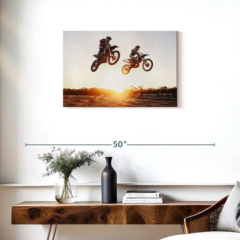 Dirt Bike Action, 20" H x 30" W