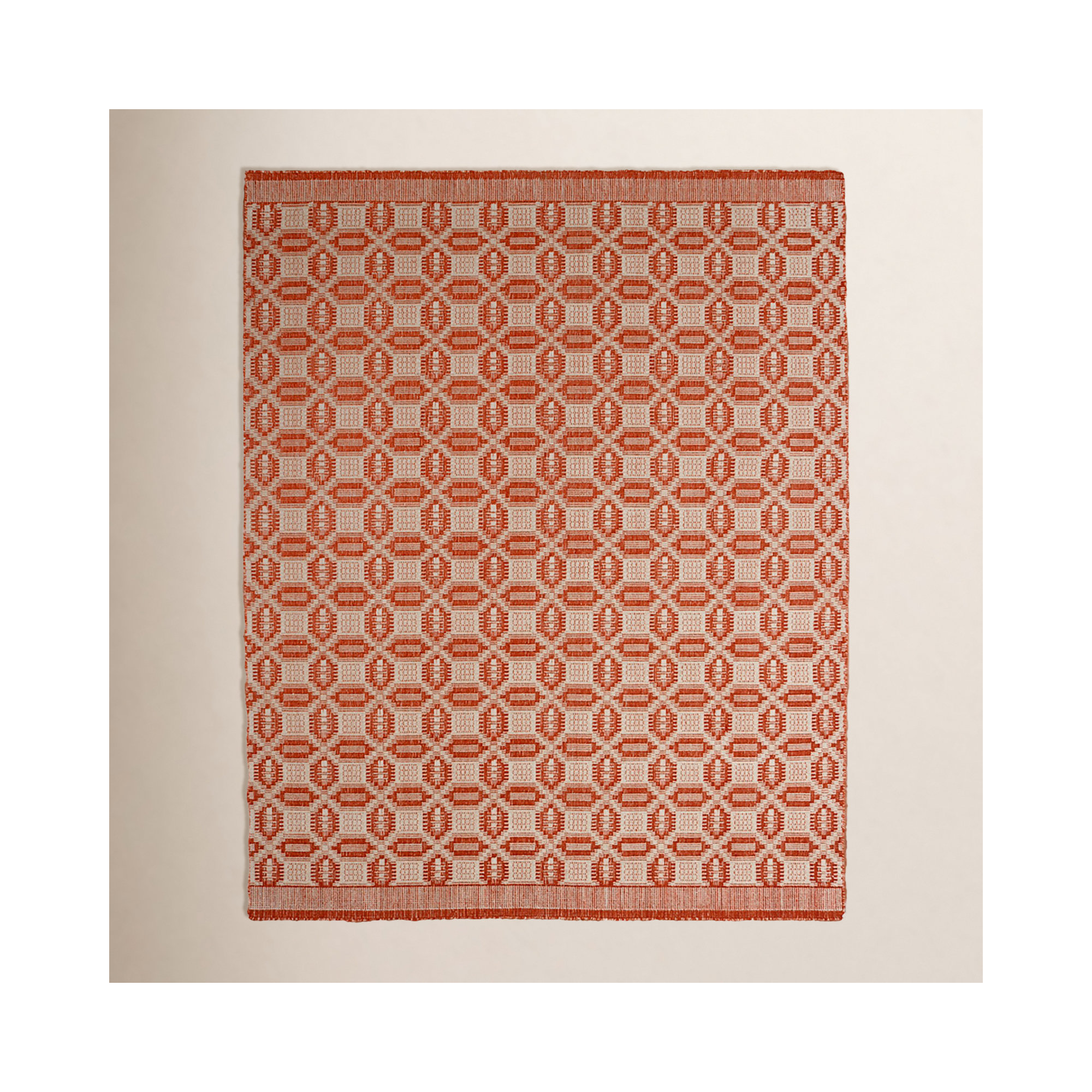 Lover's Knot Handmade Rust Rug