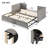 Twin Size Upholstered daybed with Pop Up Trundle-1263544349