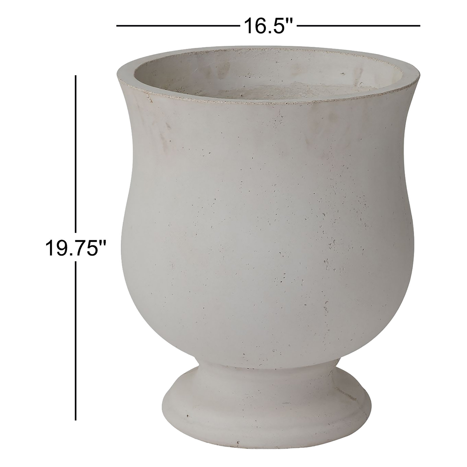 17" Concrete Urn Planter