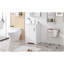 Meuble-lavabo de 20 po avec lavabo, armoire de salle de bain avec porte à fermeture douce, support de rangement et tablette réglable, blanc-2049504709