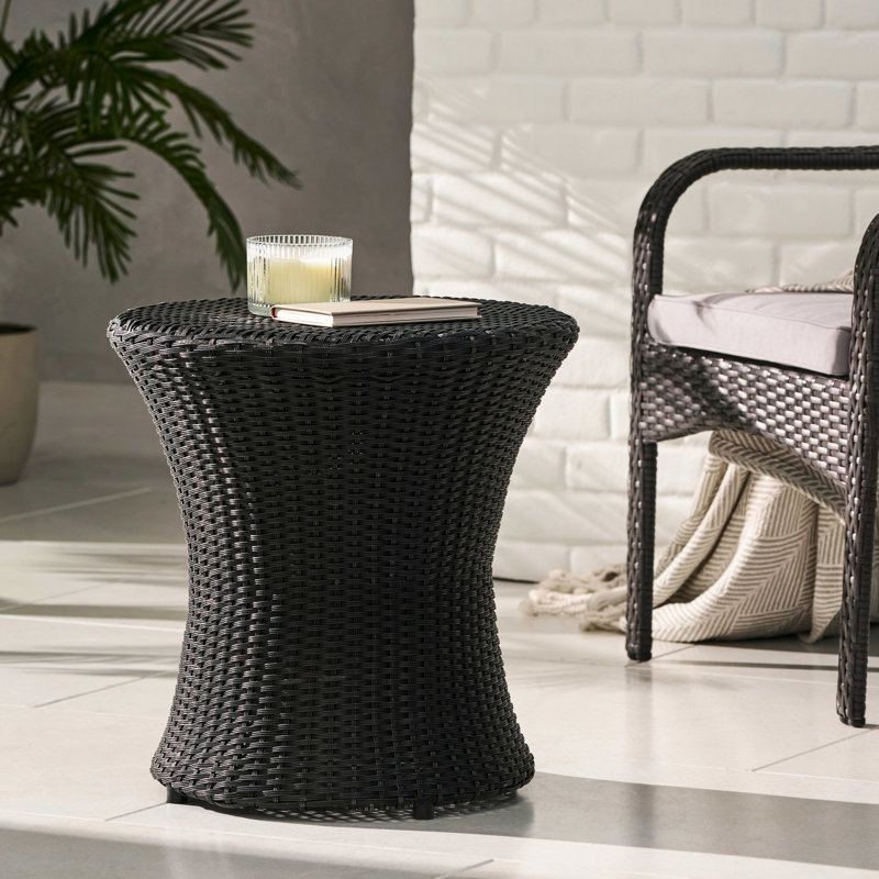 Table basse 19,69 po, sans assemblage, support à café, assemblage requis, Noir, H 19,19 po x l 20,1 po x P 19,89 po