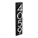 Floating Modern 6" Number Vertical Address Plaque (4 Characters)