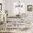Rustic Rectangular Kitchen Table with X-Trestle Metal Legs-1834152733-1834152730