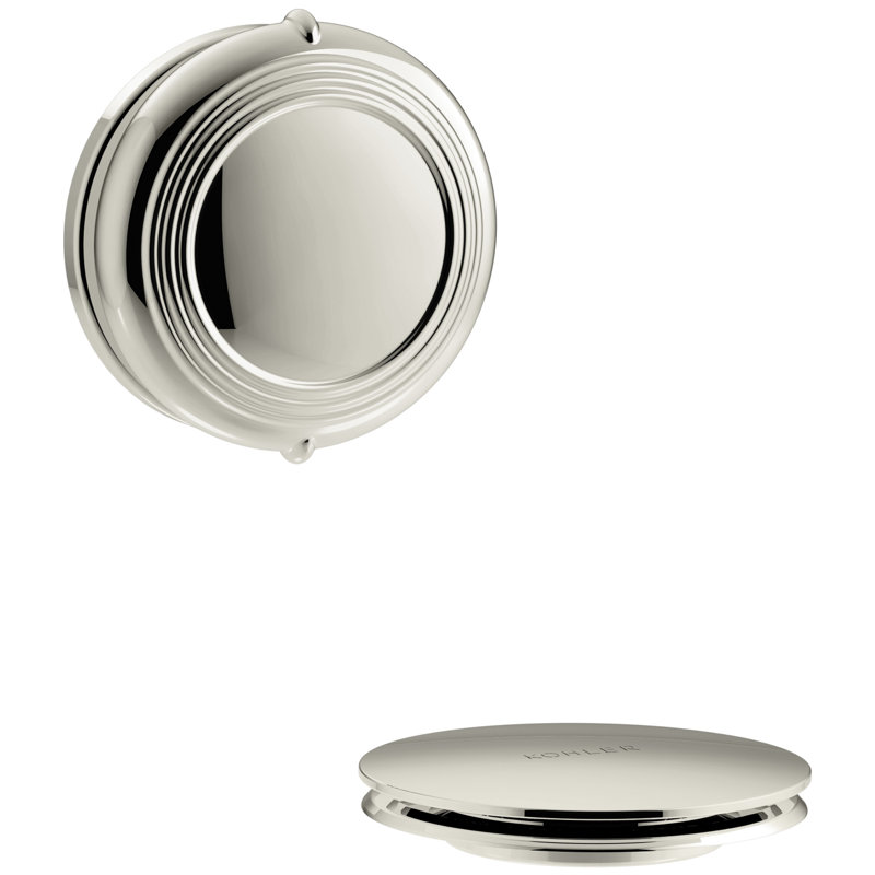PureFlo Drain Stopper Tub Drain, Vibrant Polished Nickel
