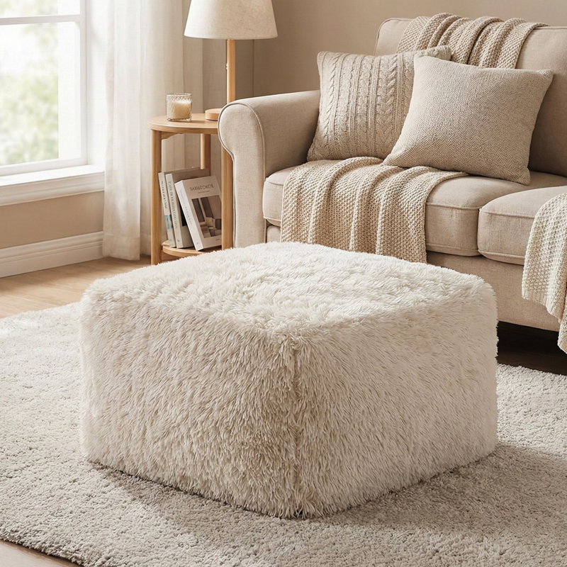 Repose-pieds Cathryn, Beige