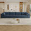 Canapé de 158 po sans os avec coussins en plumes, canapé modulaire en velours côtelé avec assise profonde, canapé modulaire surdimensionné avec housses amovibles, aucun assemblage requis-447972505