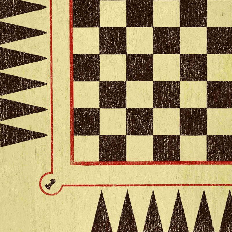 " Checkers 2 ", 20" H x 20" W