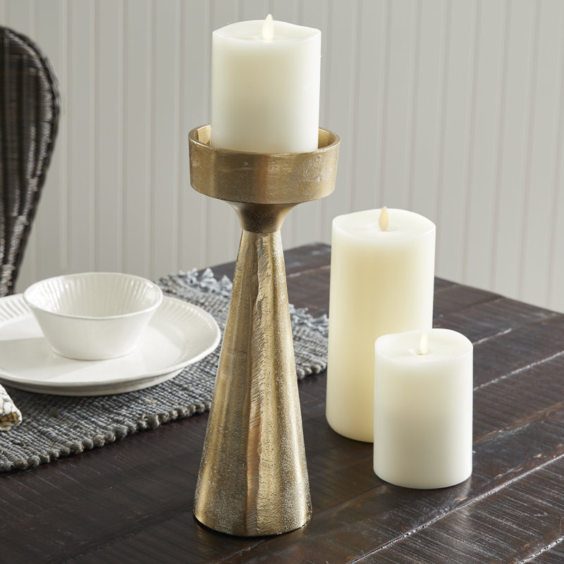 Florence Candlestick, 13" H x 4" W x 4" D