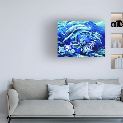 Wrapped Canvas Wall Art - Jody Bergsma 'Guided By An Unseen Star' Wall Art for Living Room, Bedroom, or Office Décor  - 35x47