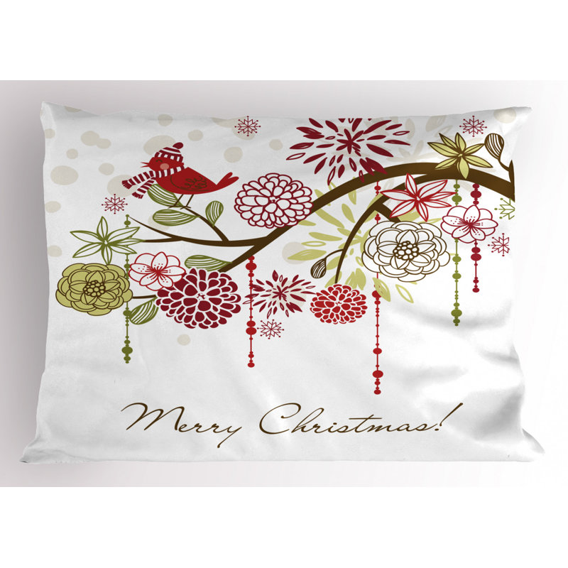 Polyester Floral Sham Set, Queen