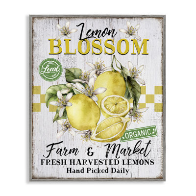 Art giclée Lemon Blossom Market par Creatif Belle