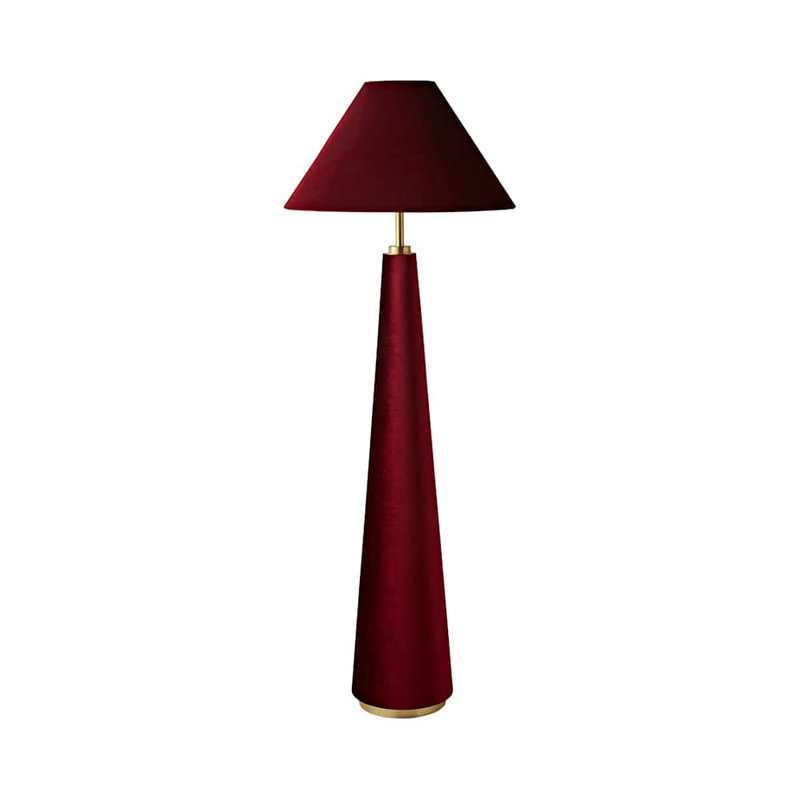 Alari 140cm Column Floor Lamp, Red, Red