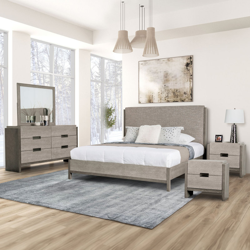 Ensemble de chambre à coucher 5 pièces Alderville, Très grand