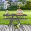 Rectangular 2 - Person 90Cm L Outdoor Picnic Table